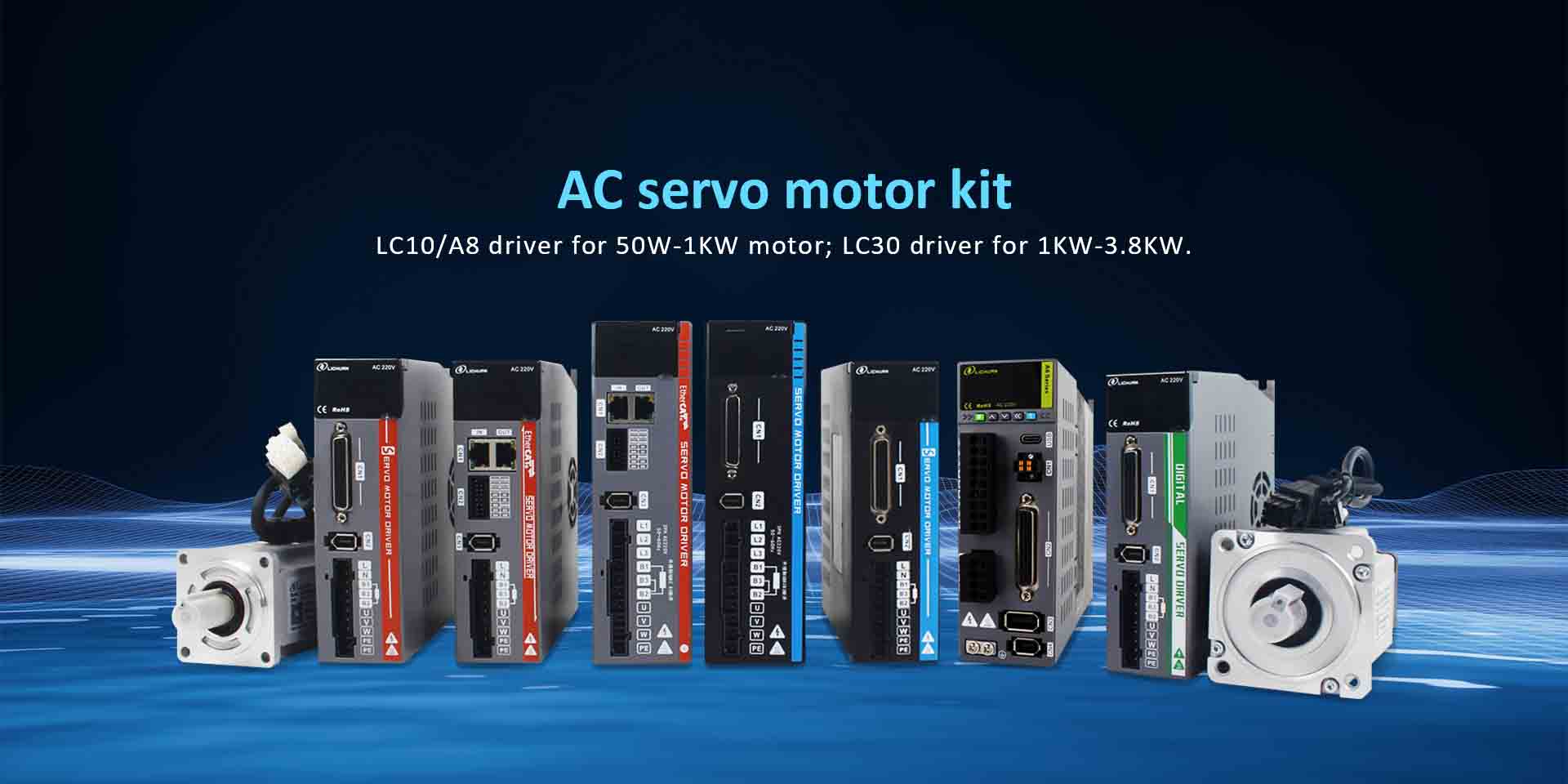 Pembekal kit pemacu motor china ac servo